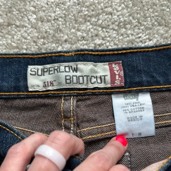 Levi's Juniors Blue Denim Jeans Vintage - Picture 3 of 5